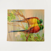 schoon vogels afdruk wandkleed (Voorkant (horizontaal))