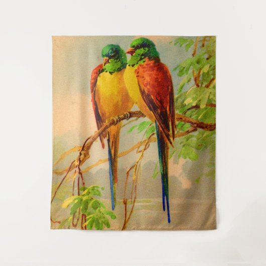 schoon vogels afdruk wandkleed (Voorkant)