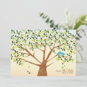 Schoon Vogels Boom Save the Date (Staand voorkant)