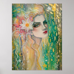 Schoon Vrouwportret Fantasie Kunst Poster