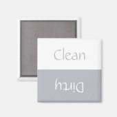 Schoon Vuil (Grijs & Wit) Magneet (Voorkant / Achterkant)
