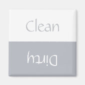 Schoon Vuil (Grijs & Wit) Magneet (Voorkant)