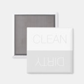 Schoon Vuil indicatielampje bord grijs minimal vaa Magneet (Voorkant / Achterkant)