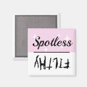 Schoon Vuil Vlekkeloos Vuil Vaatwasser Magneet (Voorkant / Achterkant)