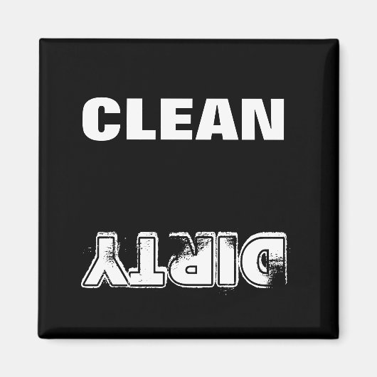 Schoon Vuil (Zwart & Wit) Magneet (Voorkant)