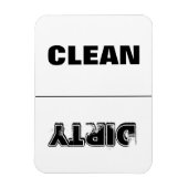 Schoon Vuil (Zwart & Wit) Magneet (Verticaal)