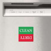 Schoon Vuile Afwasmachine groen rood wit Magneet (Insitu (Vaatwasser))