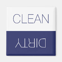 Schoon Vuile indicator marine blauw wit vaatwasser