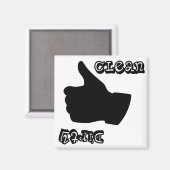 Schoon / Vuile vaatwasmachine magneet! Magneet (Voorkant / Achterkant)