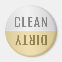 Schoon Vuile Vaatwasser Faux Silver Gold