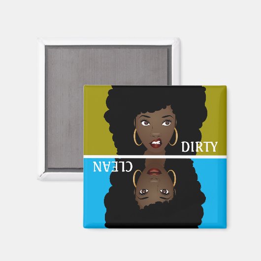 Schoon/Vuile Vaatwasser Magneet (Voorkant / Achterkant)