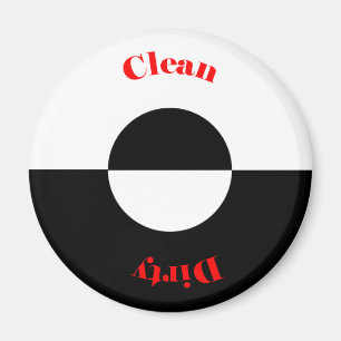 Schoon - Vuile Vaatwasser Magneet