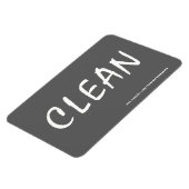 SCHOON w / website adres 4x6 rechthoekige magneet (Linkerzijde)