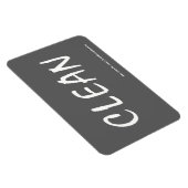 SCHOON w / website adres 4x6 rechthoekige magneet (Rechterzijde)