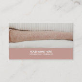 Schoon wasgoed, wasgoed, reinigingsservice visitekaartje (Voorkant)