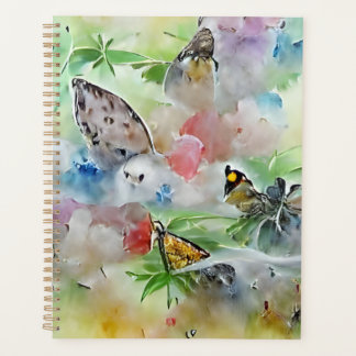 Schoon Waterverf Vlinders AI Gegenereerde Kunst Planner