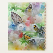 Schoon Waterverf Vlinders AI Gegenereerde Kunst Planner (Achterkant)