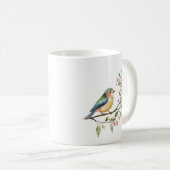 Schoon Waterverf Vogel Koffiemok (Voorkant rechts)