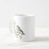 Schoon Waterverf Vogel Koffiemok (Voorkant links)
