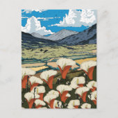 Schoon wilde bloemenweide landschap briefkaart (Voorkant)