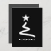 Schoon Wit Corporate QR Code Kerstboom Feestdagenkaart (Voorkant / Achterkant)