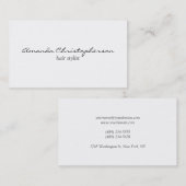 Schoon Witte haarstollen aantrekkelijk Visitekaart Visitekaartje (Voorkant / Achterkant)