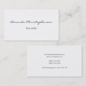 Schoon Witte haarstollen aantrekkelijk Visitekaart Visitekaartje (Voorkant / Achterkant)