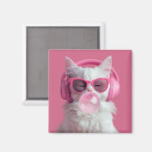 Schoon Witte Kat – Persoonlijk Magneet (Voorkant / Achterkant)