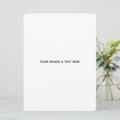 Schoon Witte Minimalistische Dankkaart Voor Lerare (Staand voorkant)
