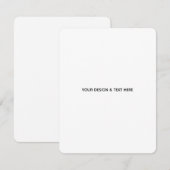 Schoon Witte Minimalistische Juf Bedankkaart (Voorkant / Achterkant)