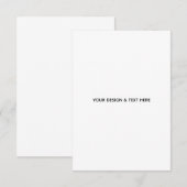 Schoon Witte Minimalistische Juf Bedankkaart (Voorkant / Achterkant)