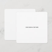 Schoon Witte Minimalistische Juf Bedankkaart (Voorkant / Achterkant)