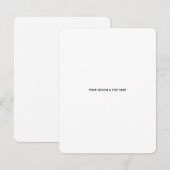 Schoon Witte Minimalistische Voorstel Bedankkaart (Voorkant / Achterkant)