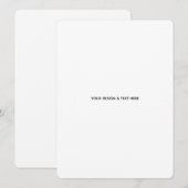 Schoon Witte Minimalistische Voorstel Bedankkaart (Voorkant / Achterkant)