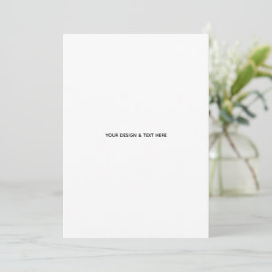 Schoon Witte Minimalistische Voorstel Bedankkaart