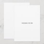 Schoon Witte Minimalistische Voorstel Bedankkaart (Voorkant / Achterkant)