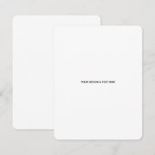 Schoon Witte Minimalistische Voorstel Bedankkaart (Voorkant / Achterkant)