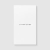 Schoon Witte Minimalistische Voorstel Bedankkaart (Voorkant)