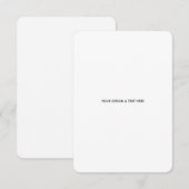 Schoon Witte Minimalistische Voorstel Bedanktkaart (Voorkant / Achterkant)