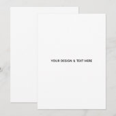 Schoon Witte Minimalistische Waarderingskaart Kaart (Voorkant / Achterkant)
