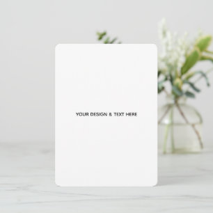Schoon Witte Minimalistische Waarderingskaart Kaart