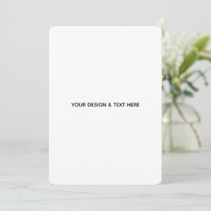 Schoon Witte Minimalistische Waarderingskaart Kaart