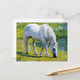 Schoon Witte Paard, in de stijl van Claude Monet Briefkaart