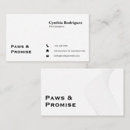 Schoon Witte Professionele Aanpasbare Moderne Visitekaartje