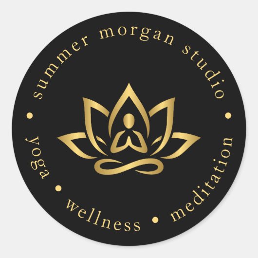 Schoon Yoga Studio Logo Sticker (Voorkant)