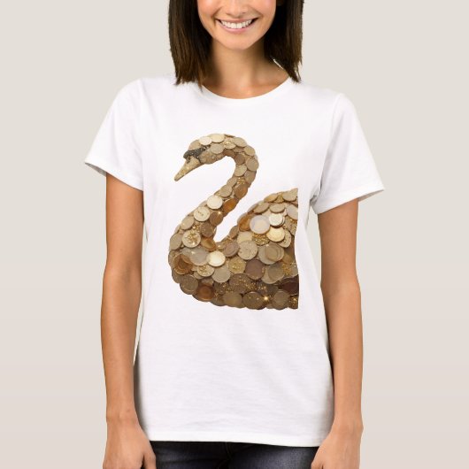 Schoon Zilver ABSTRACT ART Statement Design v2 T-shirt (Voorkant)