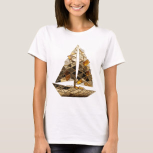 Schoon Zilver ABSTRACTE KUNST Abstract ontwerp T-shirt