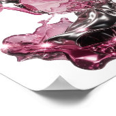 Schoon Zilver ABSTRACTE KUNST Abstract ontwerp v2 Poster (Hoek)