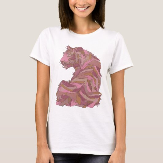 Schoon Zilver ABSTRACTE KUNST Kunstprint T-shirt (Voorkant)