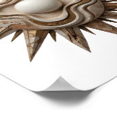 Schoon Zilver ABSTRACTE KUNST Kunstprint v2 Poster (Hoek)